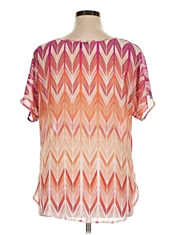 Unique Spectrum Short Sleeve Blouse (view 2)