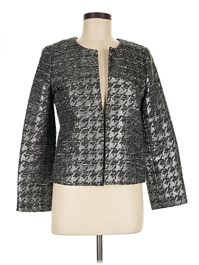Pre-owned J.crew Collection Jacket In Gray