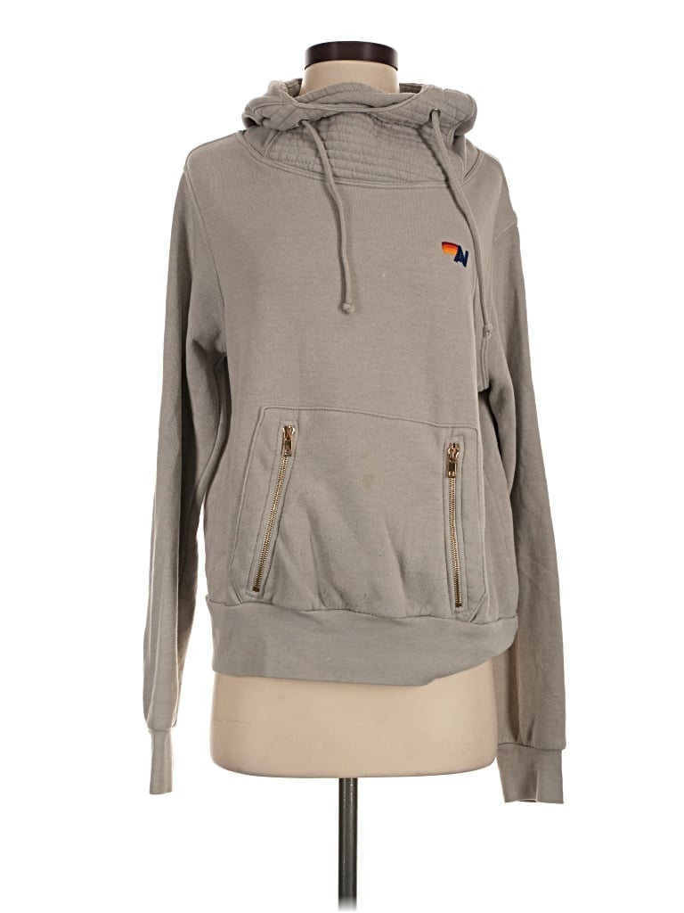 Pre-owned Aviator Nation Sweatshirt In Tan