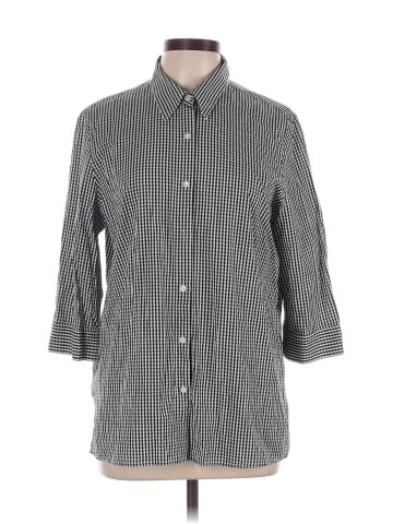 Real Clothes 3/4 Sleeve Button-Down Shirt (view 1)