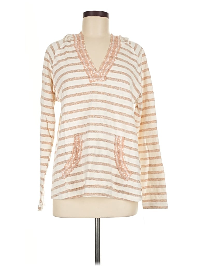 Pre-owned Hem & Thread Pullover Sweater In Ivory