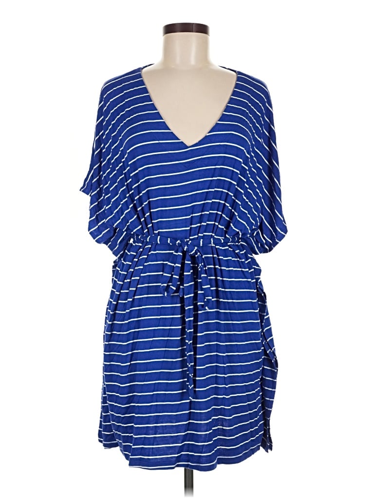 Pre-owned Green Envelope Casual Dress In Blue