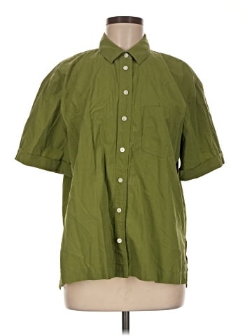 Madewell Signature Poplin Short-Sleeve Button-Down Shirt (view 1)