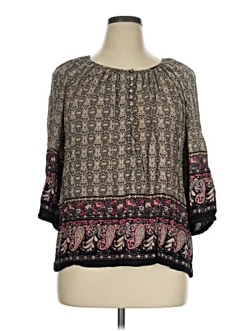 Ava Christine 3/4 Sleeve Blouse (view 1)