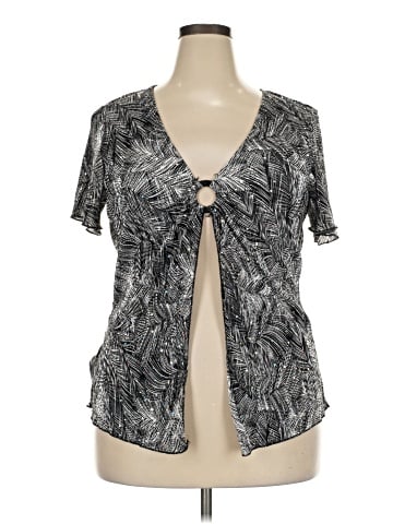 Brittany Black Short Sleeve Blouse (view 1)