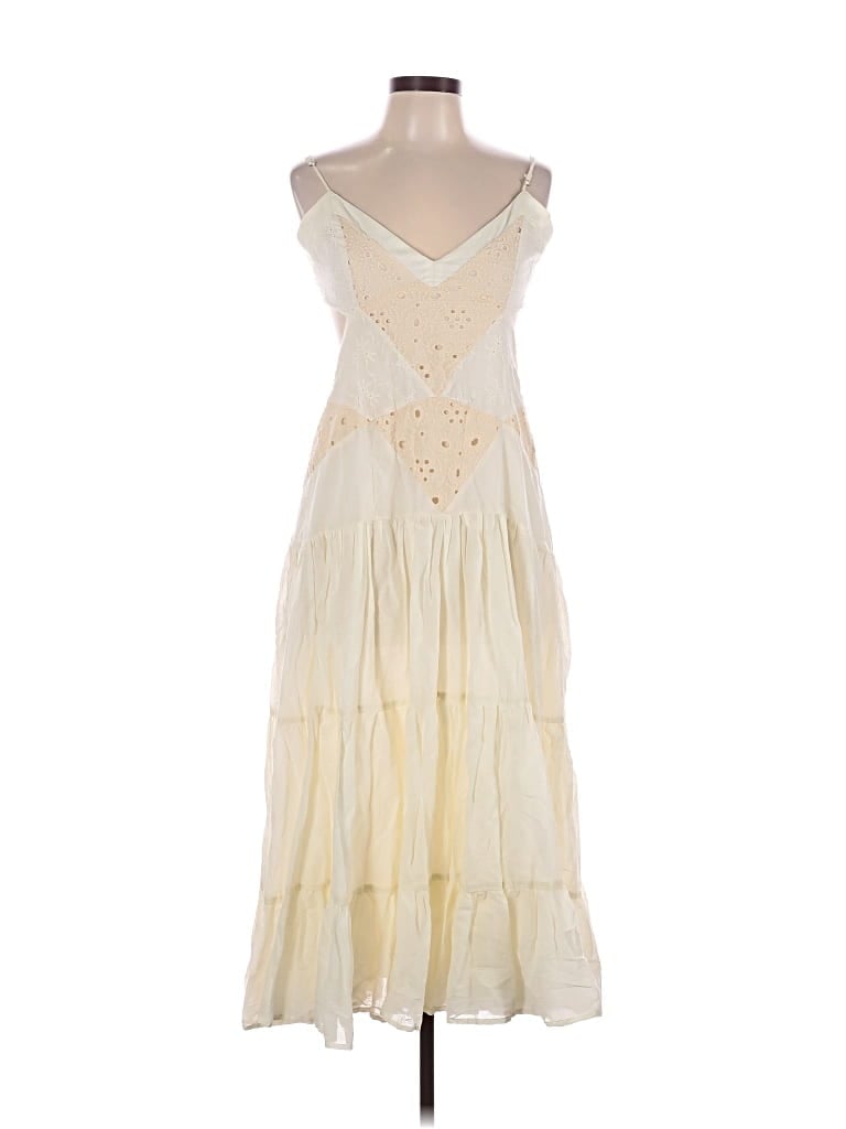 Pre-owned Altar'd State Cocktail Dress In Tan