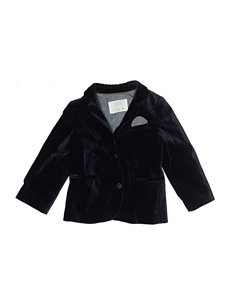 Pre-owned Zara Kids' 3/4 Sleeve Top Black Tops
