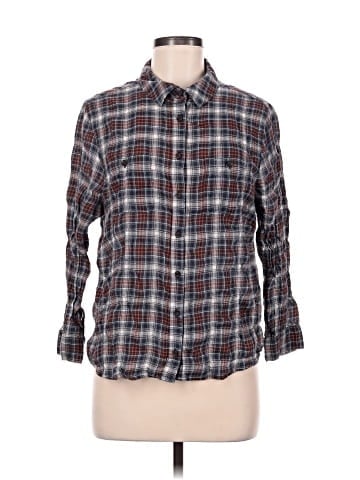 NSF 3/4 Sleeve Button-Down Shirt (view 1)