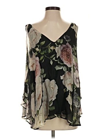 Lavender Brown 3/4 Sleeve Blouse (view 1)