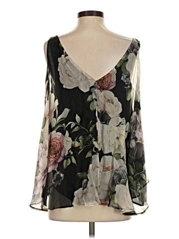 Lavender Brown 3/4 Sleeve Blouse (view 2)