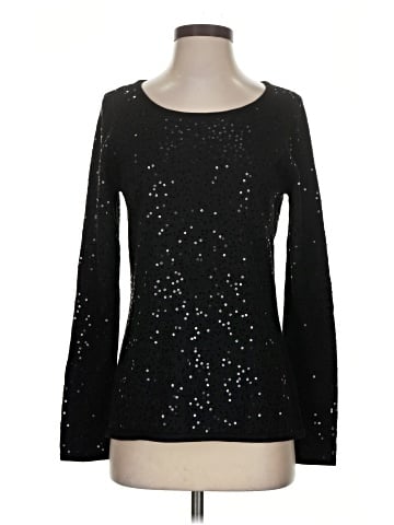 Black Saks Fifth Avenue Pullover Sweater (view 1)