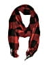 Unbranded Plaid Burgundy Scarf One size - photo 1