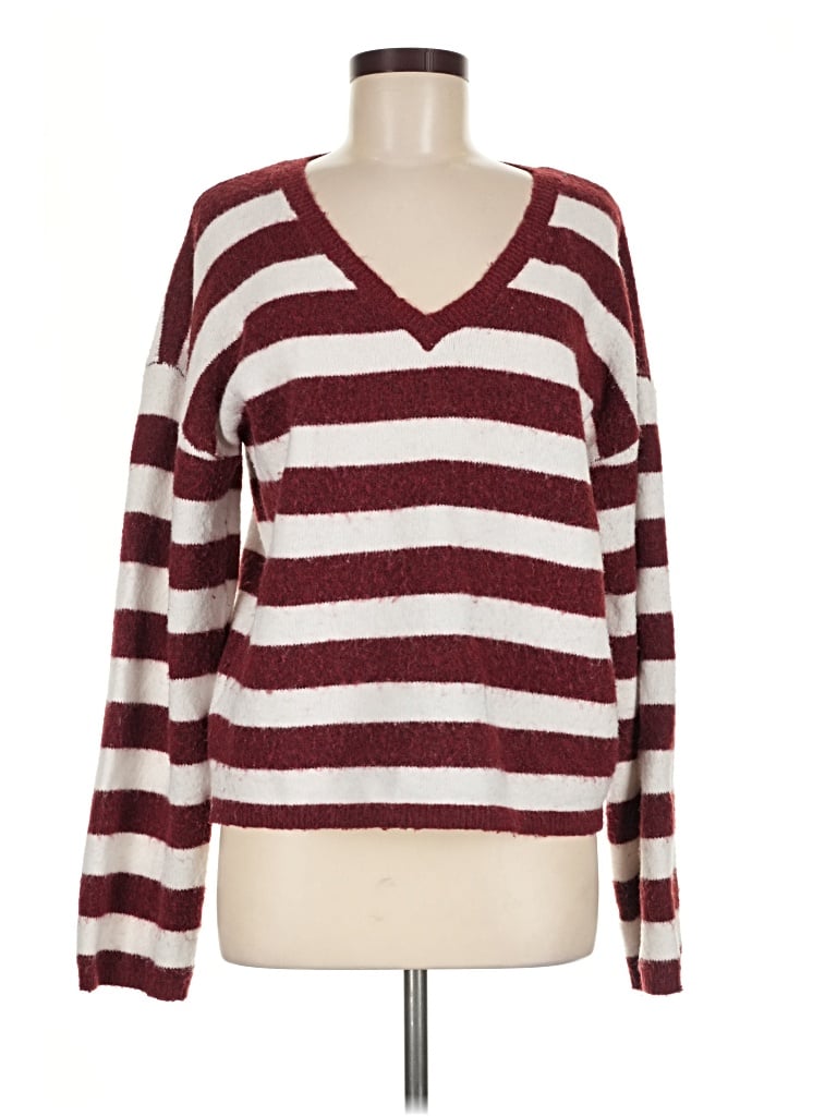 Pre-owned La Hearts Pullover Sweater In Burgundy