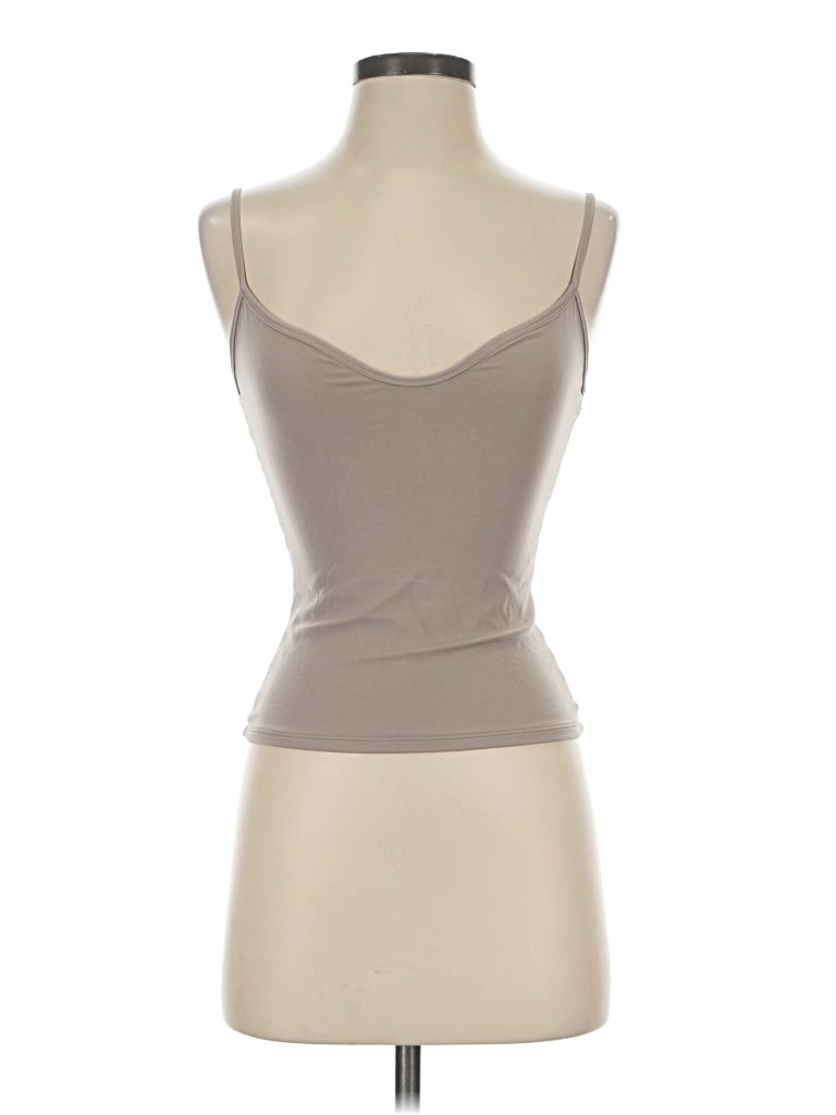 Pre-owned Tinsel Tank Top Tan Strapless Neckline Tops