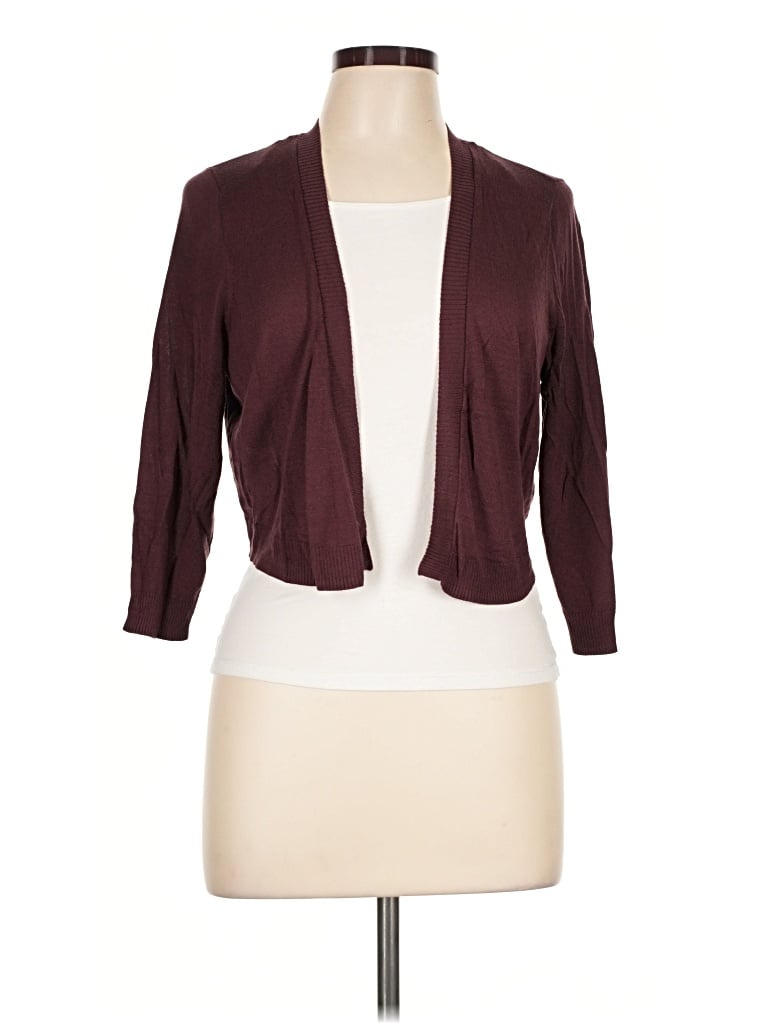 Pre-owned Torrid Cardigan Sweater In Burgundy