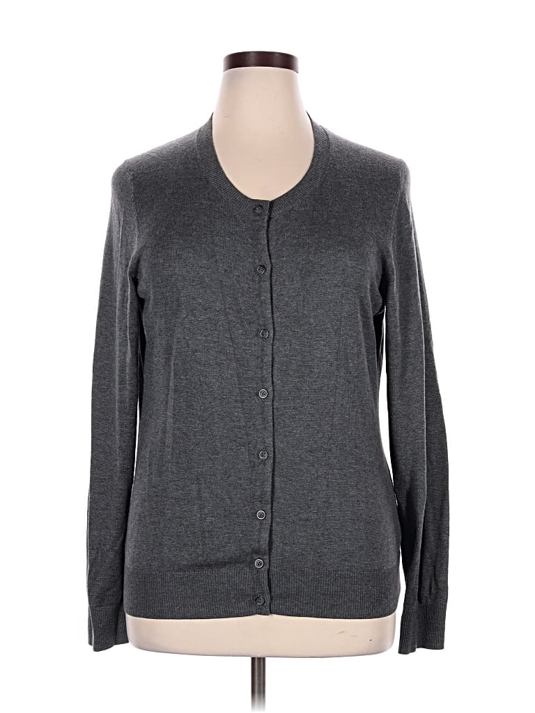 Pre-owned Gap Outlet Cardigan Sweater In Gray