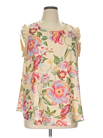 Skies Are Blue Sleeveless Blouse (view 1)