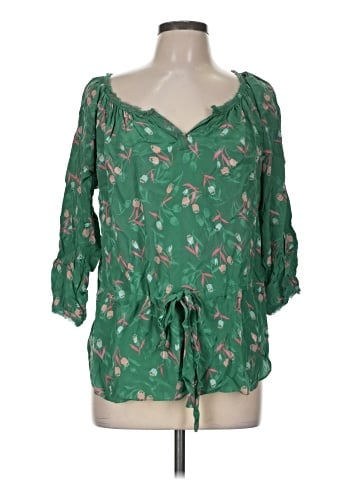 Rebecca Taylor 3/4 Sleeve Silk Top (view 1)