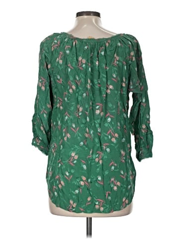 Rebecca Taylor 3/4 Sleeve Silk Top (view 2)