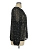Old Navy 100% Polyester Black Long Sleeve Blouse Size 1X - photo 4