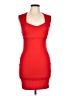 Forever 21 Solid Red Cocktail Dress Size L - photo 1