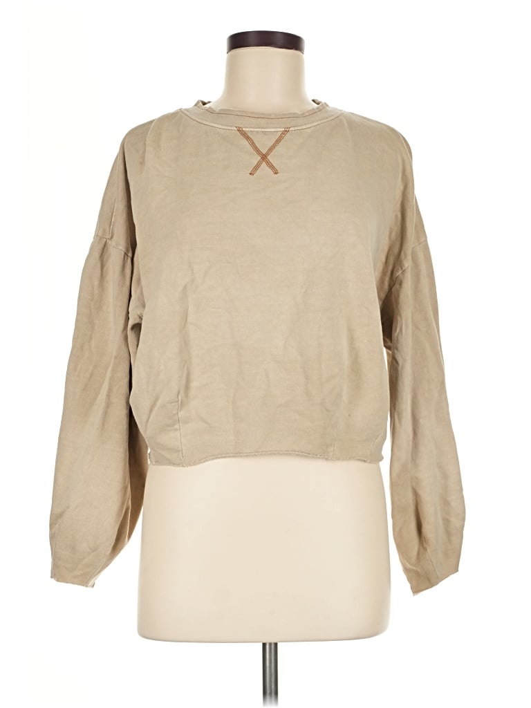 Pre-owned Out From Under Long Sleeve T-shirt In Tan