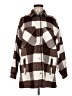 Divided by H&M Checkered-gingham Brown Coat Size M - photo 1