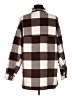 Divided by H&M Checkered-gingham Brown Coat Size M - photo 2