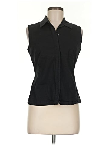 Halogen Sleeveless Button-Down Shirt (view 1)