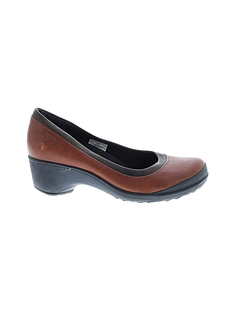 Pre-owned Merrell Wedges In Brown