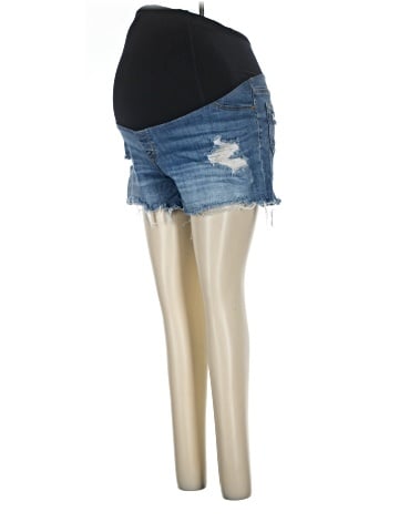 Isabel Maternity Denim Shorts (view 1)