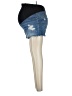 Isabel Maternity Blue Denim Shorts Size 10 Maternity - photo 5