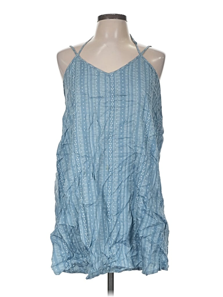 Pre-owned Rvca Casual Dress In Blue