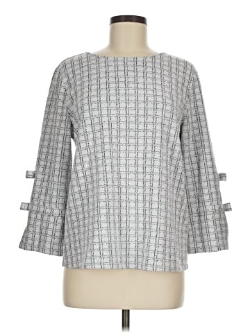 Karl Lagerfeld Paris Long Sleeve Blouse (view 1)