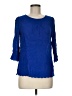 Maeve 100% Polyester Blue 3/4 Sleeve Blouse Size 6 - photo 1