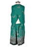Elevenses 100% Rayon Paisley Green Romper Size XS - photo 2