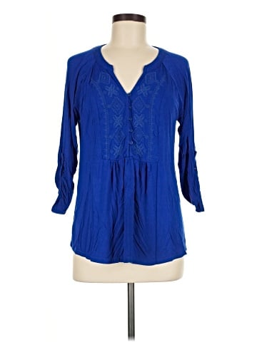 Cable & Gauge 3/4 Sleeve Blouse (view 1)