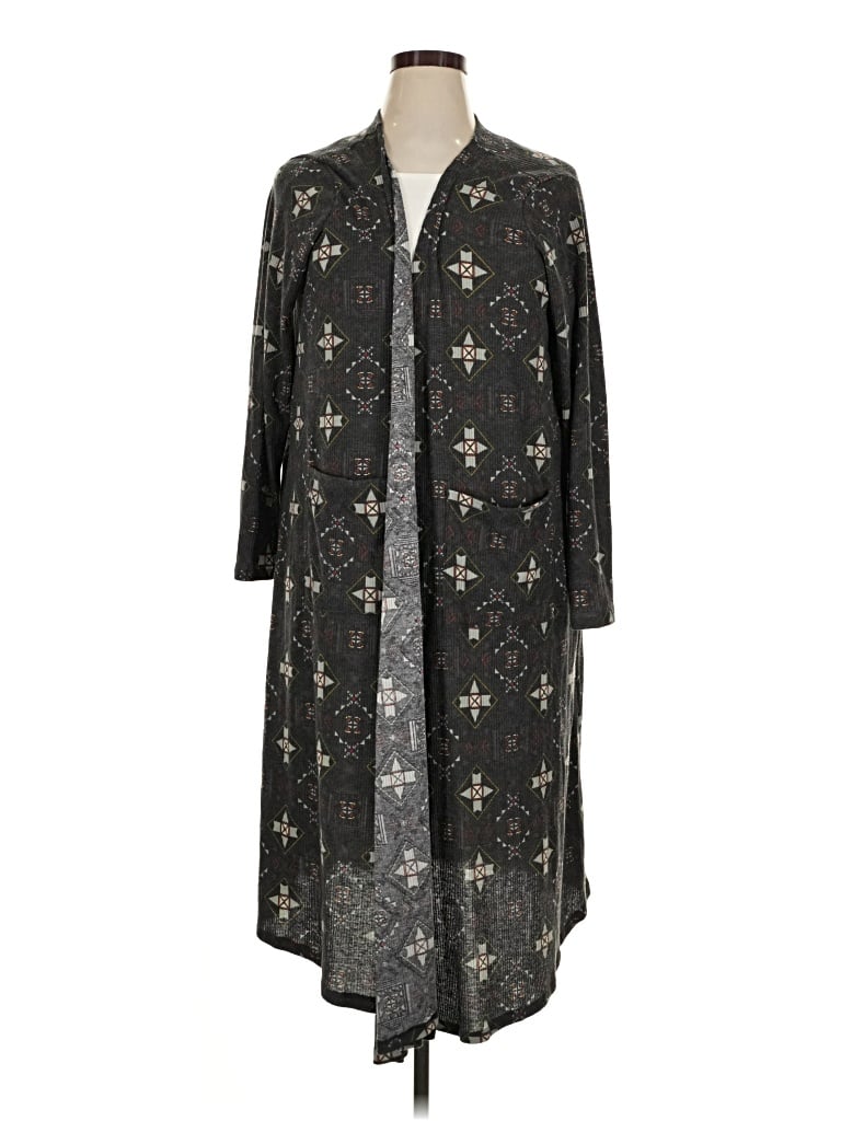 Pre-owned Lularoe Cardigan Sweater In Black