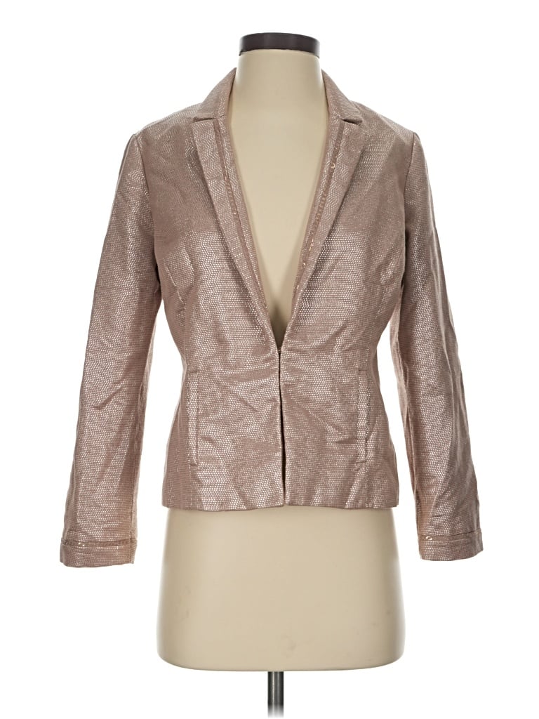 Pre-owned Chico's Blazer Jacket In Tan