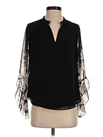 White House Black Market Long Sleeve Blouse (view 1)