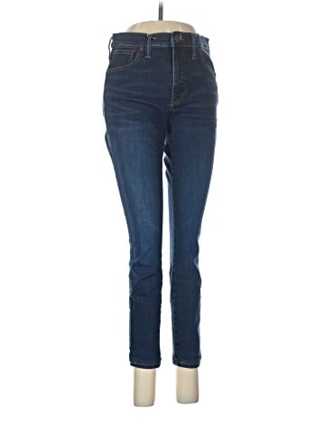 Madewell 9" Mid-Rise Skinny Jeans in Larkspur Wash: TENCEL&trade; Denim Edition (view 1)