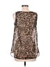 Pinky 100% Polyester Brown Sleeveless Blouse Size L - photo 2