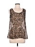 Pinky 100% Polyester Brown Sleeveless Blouse Size L - photo 1