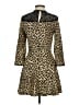 Zara Basic Animal Print Gold Cocktail Dress Size S - photo 2