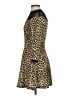 Zara Basic Animal Print Gold Cocktail Dress Size S - photo 5