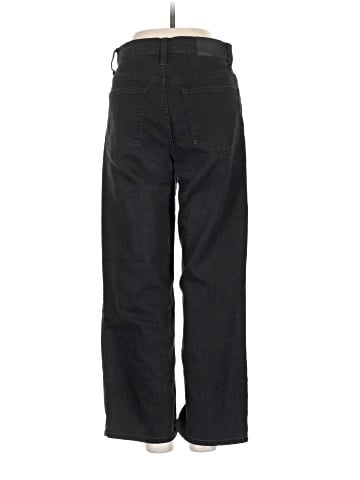Madewell Slim Wide-Leg Jeans in Lunar Wash (view 2)