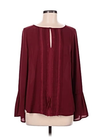White House Black Market Long Sleeve Blouse (view 1)