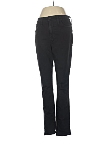 Madewell 10" High-Rise Skinny Jeans in Black Frost (view 1)