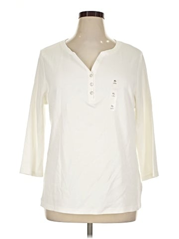 Karen Scott 3/4 Sleeve Blouse (view 1)