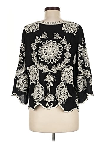 Solitaire 3/4 Sleeve Blouse (view 2)